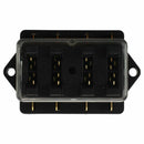 4 WAY FUSE BLADE HOLDER BOX BLOCK CAR VEHICLE AUTOMOTIVE CIRCUIT + 4 FUSE U