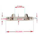 Marine Straight Bow Chock Cleat Line Chock 316 Stainless for Boat 8" Length