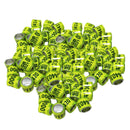 Set of 200 2021 Aluminium Bird Racing Pigeon Foot Rings Bands 8mm Multicolor