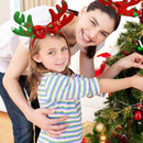 Creative Xmas Bow Antler Headband Hair Hoop Girl Decor Party Costumes Prop