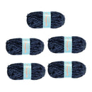 5x Chenille Yarn - 130Yards Soft Knitting Yarn Sewing Material DIY Crafts