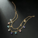 Women Star Summer Beach Anklet Rhinestone Jewelry Leg Bracelet Foot Chain