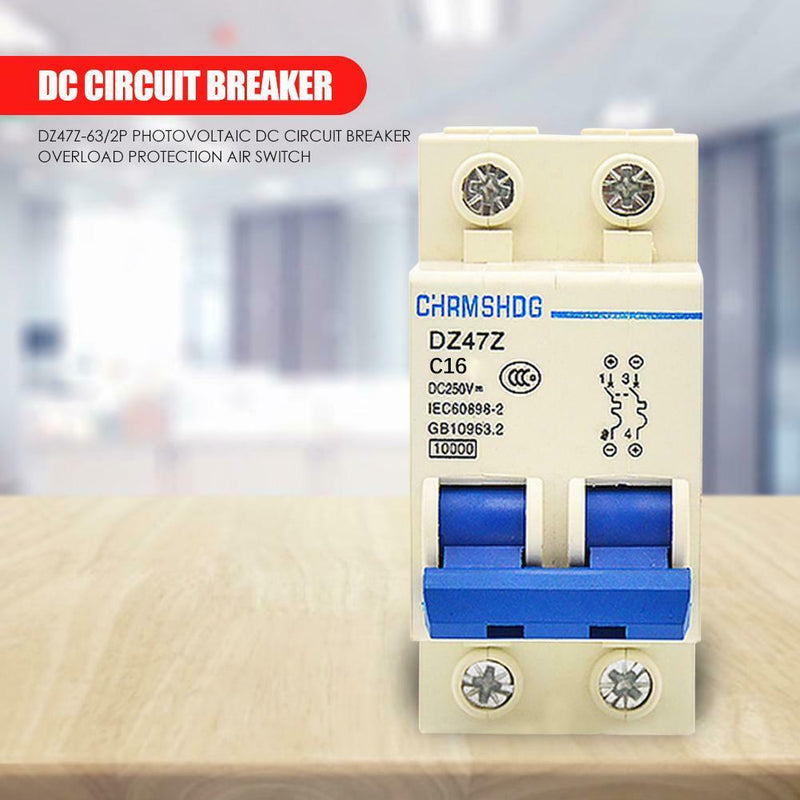 DZ47Z-63/2P Photovoltaic DC Circuit Breaker Protection Air Switch (16A) A