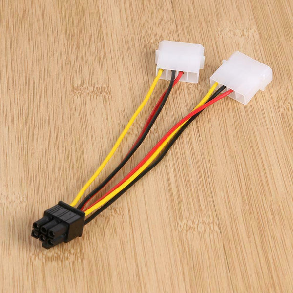 3pcs Display Card Power Line 4pin to 6pin Line Special Purpose for Mining