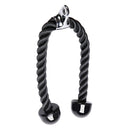 27.6'' Gym Tricep Rope Handle Rubber Pull Down Bicep Cable Attachment Exercises