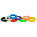 8PCS Bright Color Hollow Silicone Key Cap Cover Topper Keyring Keychain Gif B1R1