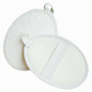 4pcs/lot 11x15CM white Oval Natural Loofah Shower Brush Exfoliating Shower