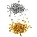 200 Pairs 4mm Iron Earring Posts And Backs Jewelry For DIY Earring Findings