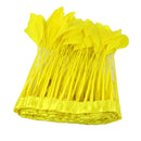 15-20cm Yellow Feather Fringe Trim Sewing Edge Crafts Garment Decors 2m