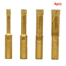 4Pcs/Set Dry Diamond Drill Bits For Porcelain Granite Tile Glass Ceramics M