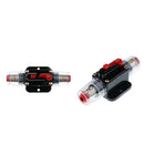 2x Car Stereo Audio 12V/24V 30A In-Line Manual Reset High Current Trolling
