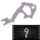 20 in 1 EDC outdoor survival kit wrench opener screwdriver keychain hanging ge3c