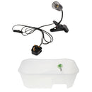 Reptile Tortoise Turtle Habitat Terrarium Tank Box with Lamp Holder White