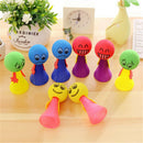5x Kids Bounce Ball Toys Educational Expressions Push Down Hip Hop Jump Dolls3C
