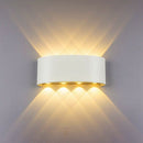 Led Wall Lamp 8W Up/Down Lighting Indoor Double-Head Curved Waterproof Wall