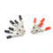 5Pcs 50mm Plastic Durable Handle Test Probe Metal Alligator Clips with Sc JR