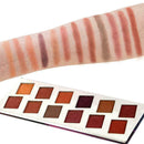 12Color Beauty Glazed Pressed Palette Glitter Eyeshadow Matte Makeup Waterp A3N2