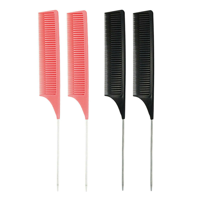 Set of 4 ABS Sectioning Weave Highlighting Foiling Hair Comb Hair Combs
