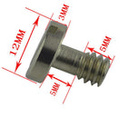 1/4" Metal Camera Flat Head Screw Adapter for Monopod Tripod Quick Release
