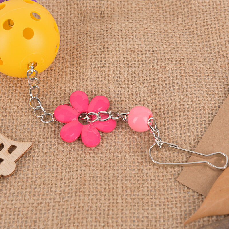 Pet parrot bird bites climb chew toys bell swing cage hanging cockatiel`par`US