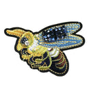 Handmade Bees Beaded Patches Sew On Sequin Patch For Clothing Beading Appli H3I7