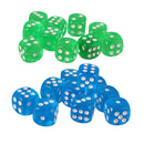 20pcs Acrylic Six Sided D6 Spot Dice for D&D TRPG Party Board Game Toys