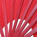 Bamboo structure of Kung Fu Tai Chi Wushu martial arts hand Fan Red Z7S8