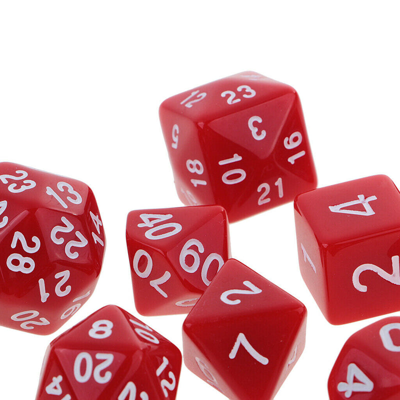 10x Polyhedral Dice-D4, D6, D8, D10, D12, D20, D24, D30, D60 for DND RPG