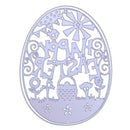 Metal Easter Egg Cutting Dies Scrapbooking Stencils Template for DIY Album