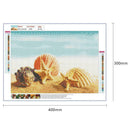 5D DIY Full Drill Diamond Painting Cross Stitch Kit (Sandy Beach-k539)