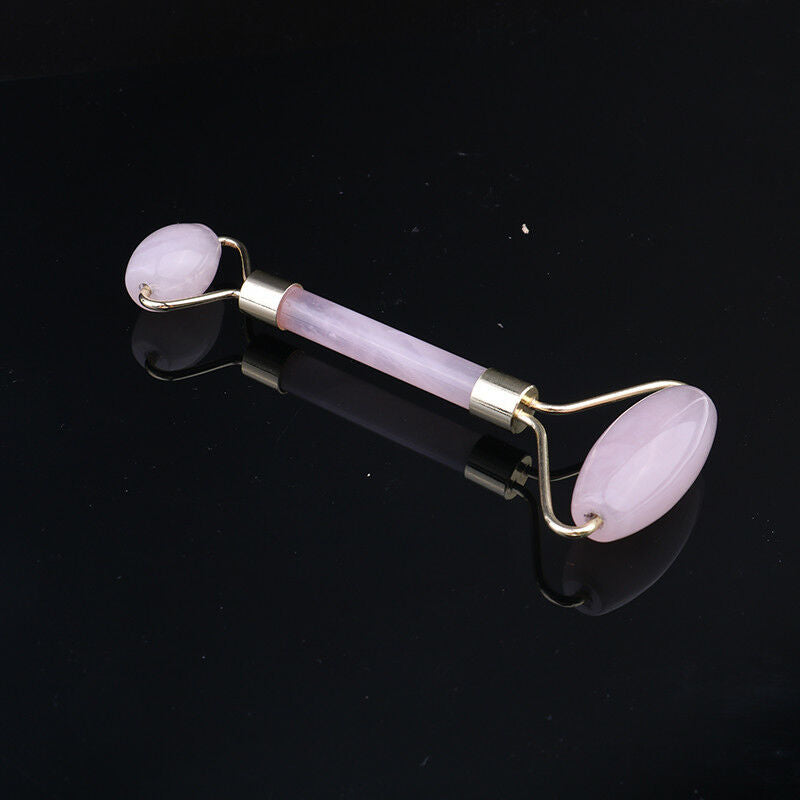 natural rose quartz facial massage crystal stone body jade massager beauty FT