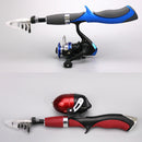 Carbon Fiber Rod Superhard Boat Ice Fly Lure Fishing Rod With Fishing Reel  B8N4