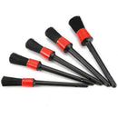 5PCS Detailing Brush Cleaning Natural Boar Hair Brushes Car Auto Detail ToolsOZ