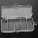 5 Compartments Storage Case Box PVC Fishing Lure Spoon Hook Bait Tackle Box A