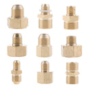 2pcs Brass Adapter Garden Hose Connector for Pressure Washers 18mm & 22mm F to