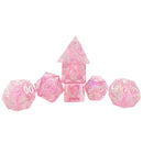 7PCS/Set DND MTG RPG Polyhedral Game Dices D4 D6 D8 D10 D12 D20 Pink