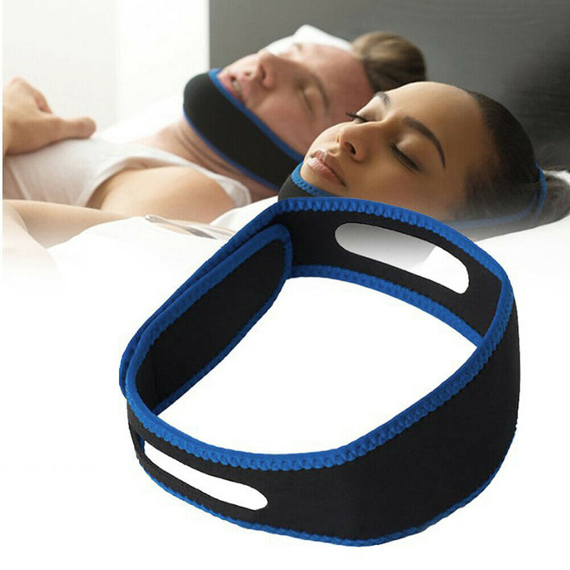 Anti Snore Stop Snoring Chin Strap Apnea Belt Jaw Solution Sleep Support Belt
