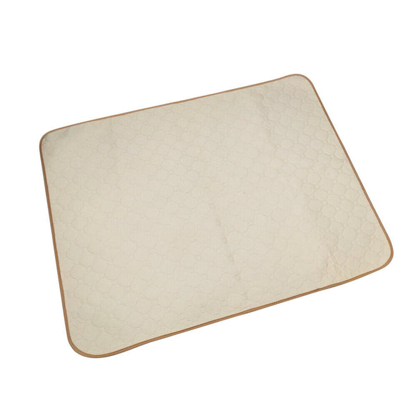 Washable Pet Diaper Pad Waterproof Durable Urine Absorbent Mat (Beige S) A#S
