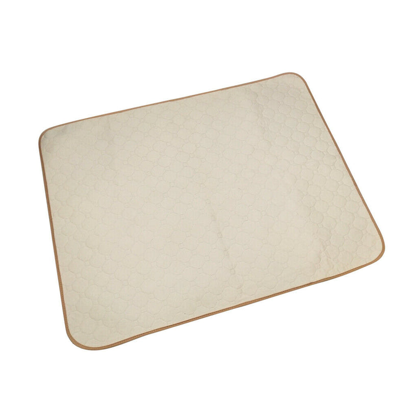 Washable Pet Diaper Pad Waterproof Durable Urine Absorbent Mat (Beige S) A