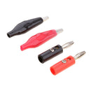 40Pcs Car Battery Alligator Clip Clamp And Stackable Banana Plug Connectors