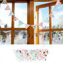 Cotton Fabric Flags Pink Blue Bird Pennant Wedding Baby Show Party Event Supply