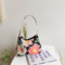 Summer Fashion Retro Daisy Print Handbag Zipper Women Armpit Shoulder Bag A