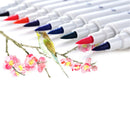 1pcs Dual Tip Brush Marker Pen 0.4 Fine Tip Markers Brush Highlighter Pen JR