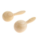 2 Pieces Wood Maracas Hand Percussions Kids Rhythm Hand Shakers 15cm Length
