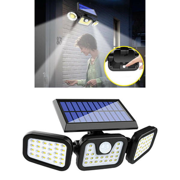 Solar Light Security Wall Light Multi-functional Garden Backyard Decor Lamp