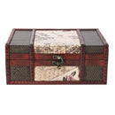 Treasure Box 9.0inch Retro Stamps Small Trunk Box for Jewelry Storage,Treas
