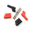 1 Pair Fully Insulated Solder Type 4mm Male Stackable Banana Plug Connector jvlj