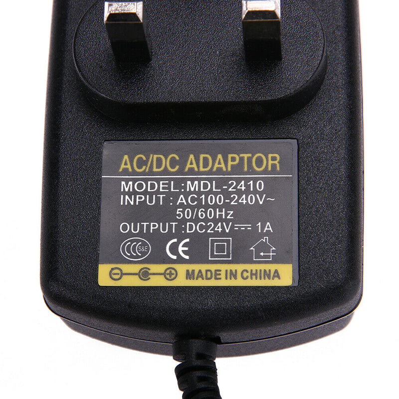 DC24V 1A Adapter AC 100V-240V to DC 24V Converter Power Supply Adapter 5.5* A
