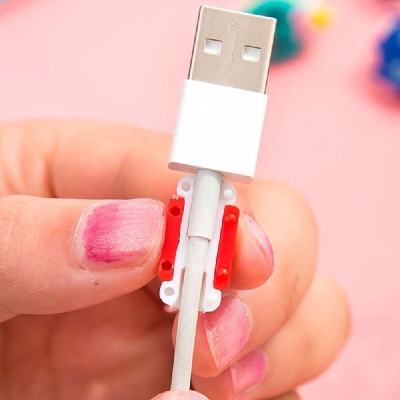 6pcs Cute Owl Shaped  USB Earphone Data Charger Cable Saver Protector Gift.