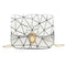 Geometric Irregular Print Shoulder Handbags Women PU Leather Crossbody Bags